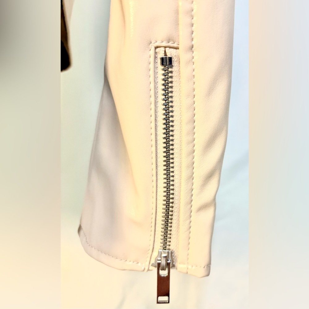 Nine West Faux Leather Moto Jacket - Picture 6 of 12